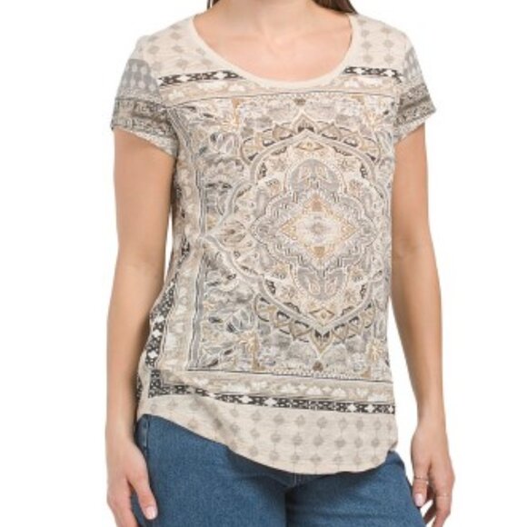 NWT Womens Lucky Brand Persian Carpet Tee MSRP $39.50 - Picture 3 of 3